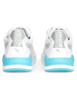 PUMA - Sneakers bianca e azzurra con logo metallizzato e strappo, numerata 28/35 - X RAY SPEED LITE MERMAID PS