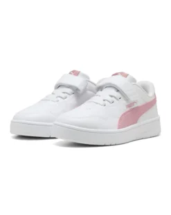 PUMA - SNEAKERS BIMBA  BIANCA E ROSA  COURT LALLY PS   DAL 28 AL 35,  402305-07
