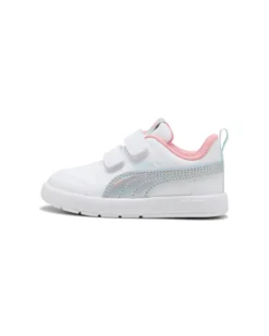 PUMA - SNEAKERS BIMBA  BIANCA, ROSA E GRIGIA COURTFLEX V3 SPACE BELLE TD  DAL 20 AL 27,  404346-01