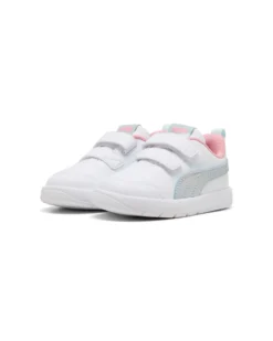 PUMA - SNEAKERS BIMBA  BIANCA, ROSA E GRIGIA COURTFLEX V3 SPACE BELLE TD  DAL 20 AL 27,  404346-01