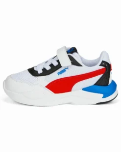 PUMA - Sneakers da bambino bianca con dettagli colorati e soletta in memory foam, numerata 28/35 - X RAY SPEED LITE AC PS