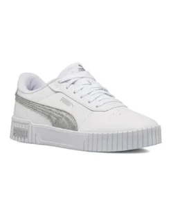 PUMA - Sneakers da donna bianca e argento laminato - CARINA 2.0 SPACE METALLICS