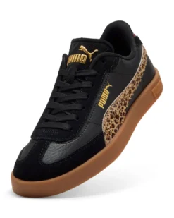 PUMA - SNEAKERS DA DONNA  NERA E LEOPARDATO CLUB II ERA ANIMAL FLAIR,  404313-02