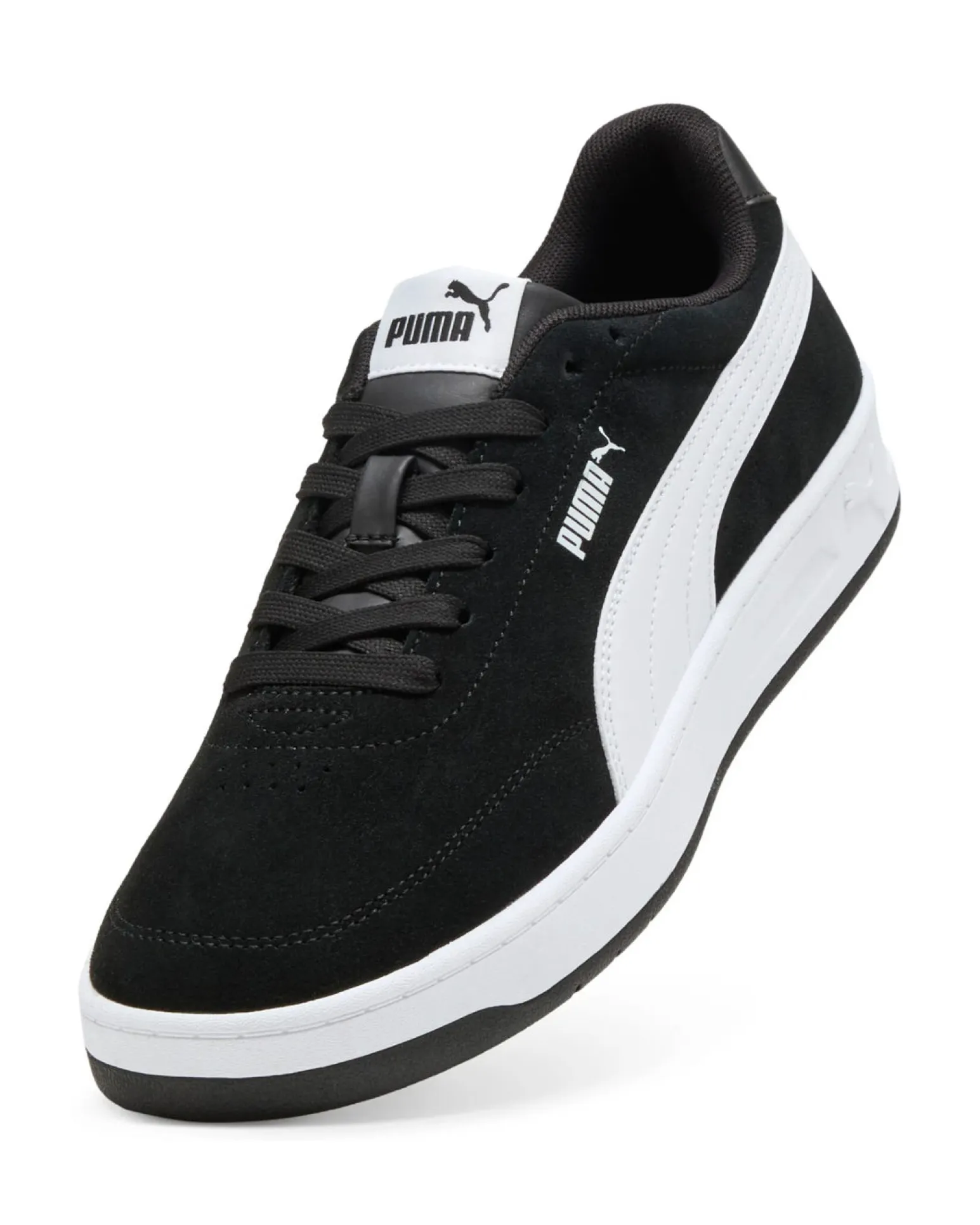 PUMA - SNEAKERS DA UOMO NERA E BIANCA COURT CLASSIC CLEAN SD, 402680-01