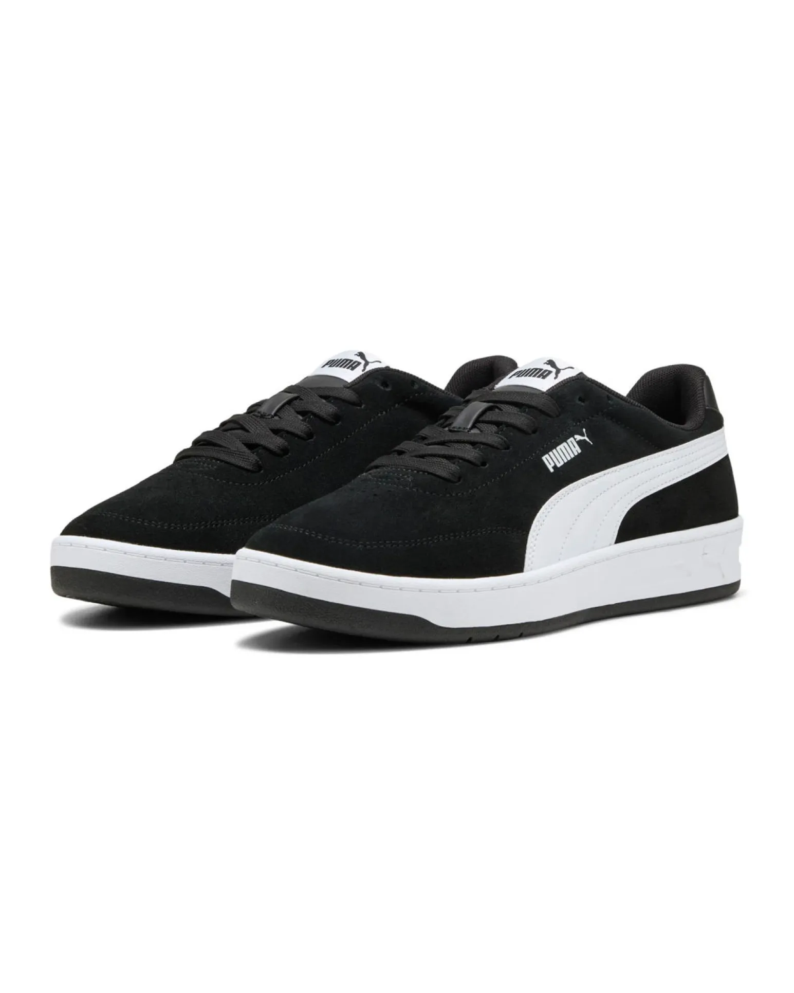 PUMA - SNEAKERS DA UOMO NERA E BIANCA COURT CLASSIC CLEAN SD, 402680-01