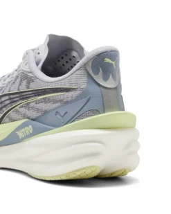 PUMA - SNEAKERS  DEVIATE NITRO 4 GRIGIA, NERA E LIME DA DONNA, 312124-03