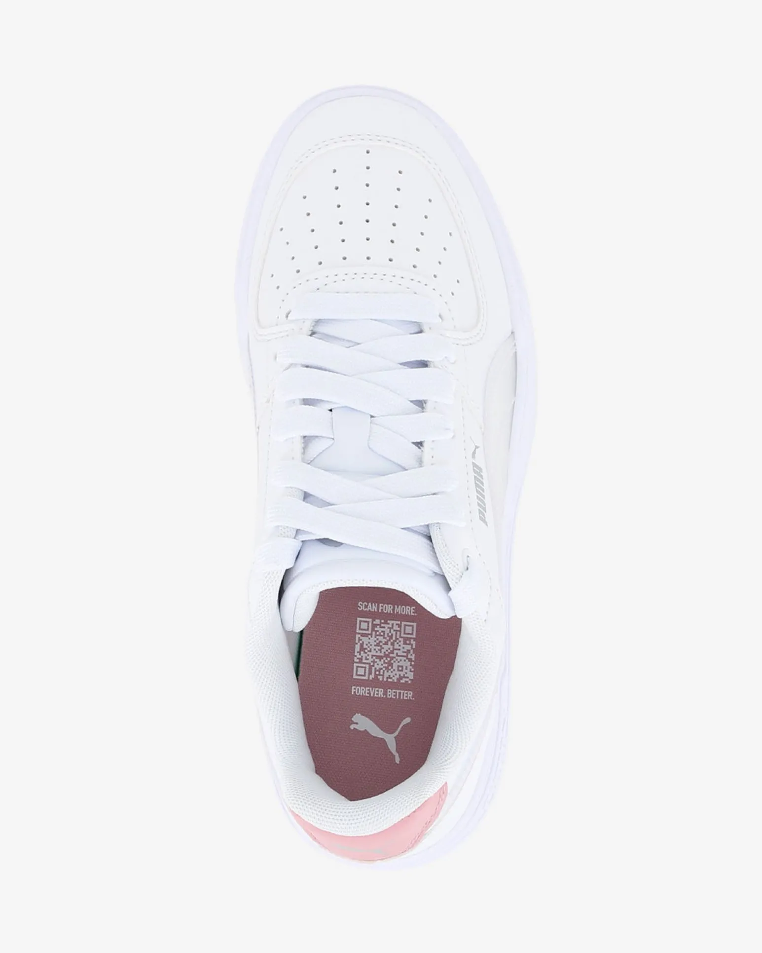 PUMA - SNEAKERS JUNIOR CAVEN III HOLO 2.0 GS BIANCA CON DETTAGLI ROSA DAL 36 AL 39, 406893-01