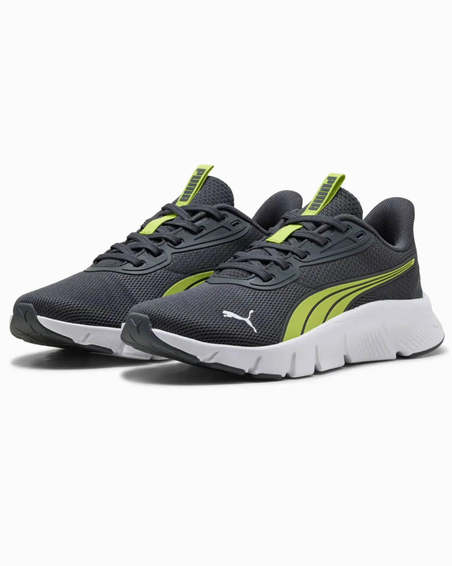 PUMA - SNEAKERS JUNIOR FLEXFOCUS LITE MODERN GS GRIGIO SCURO E LIME, NUMERATA 36/39, 401517-26