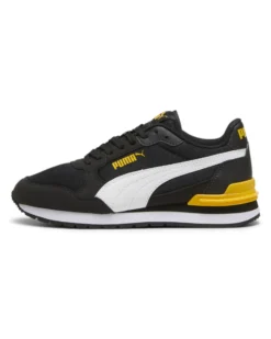 PUMA - SNEAKERS JUNIOR ST RUNNER V4 MESH NERA-GIALLA , NUMERATA 36/39 - 399876-03