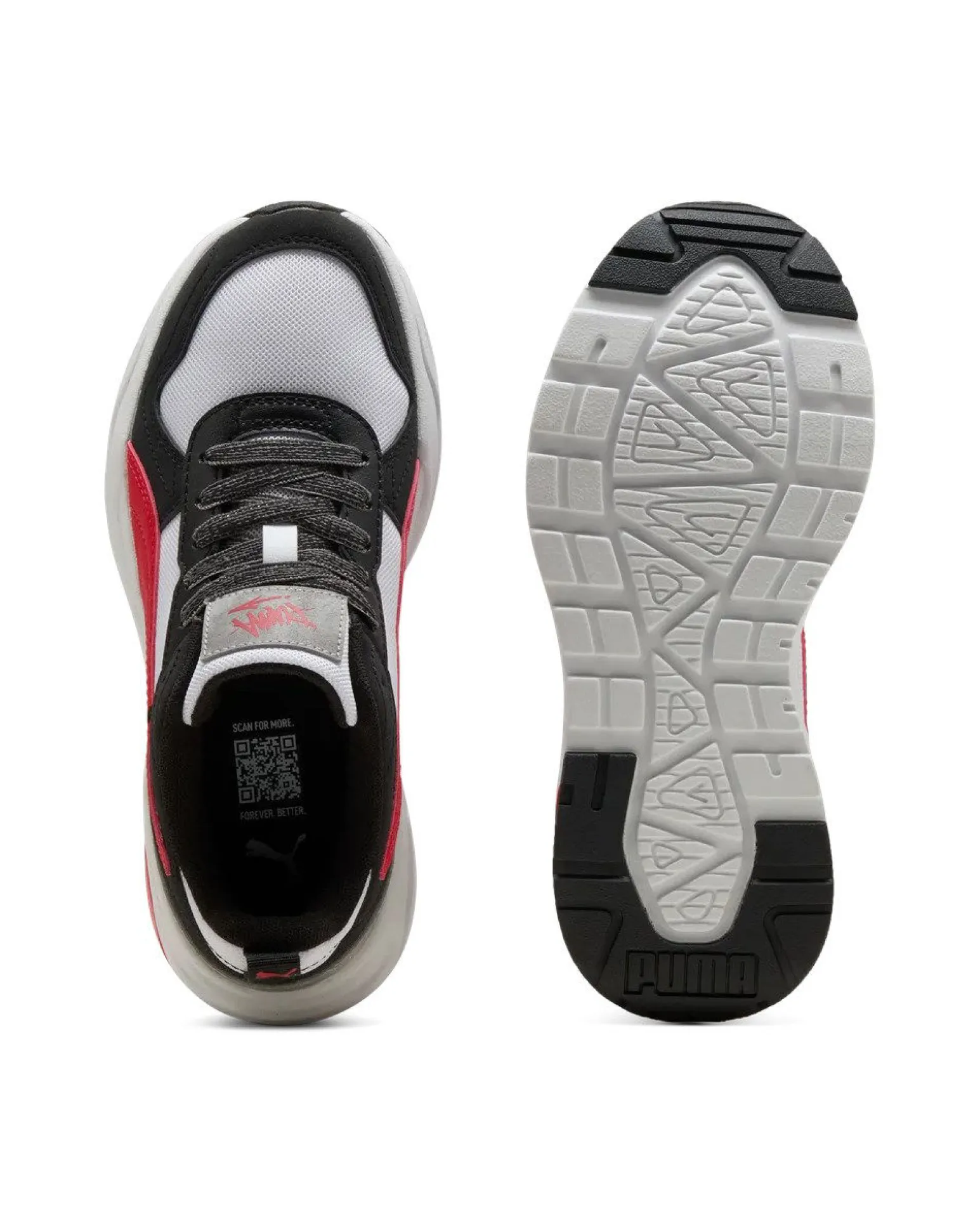 PUMA - SNEAKERS JUNIOR TRINITY 2 LT MID 90S GS BIANCA, NERA, ROSSA E GRIGIA DAL 36 AL 39, 406073-01
