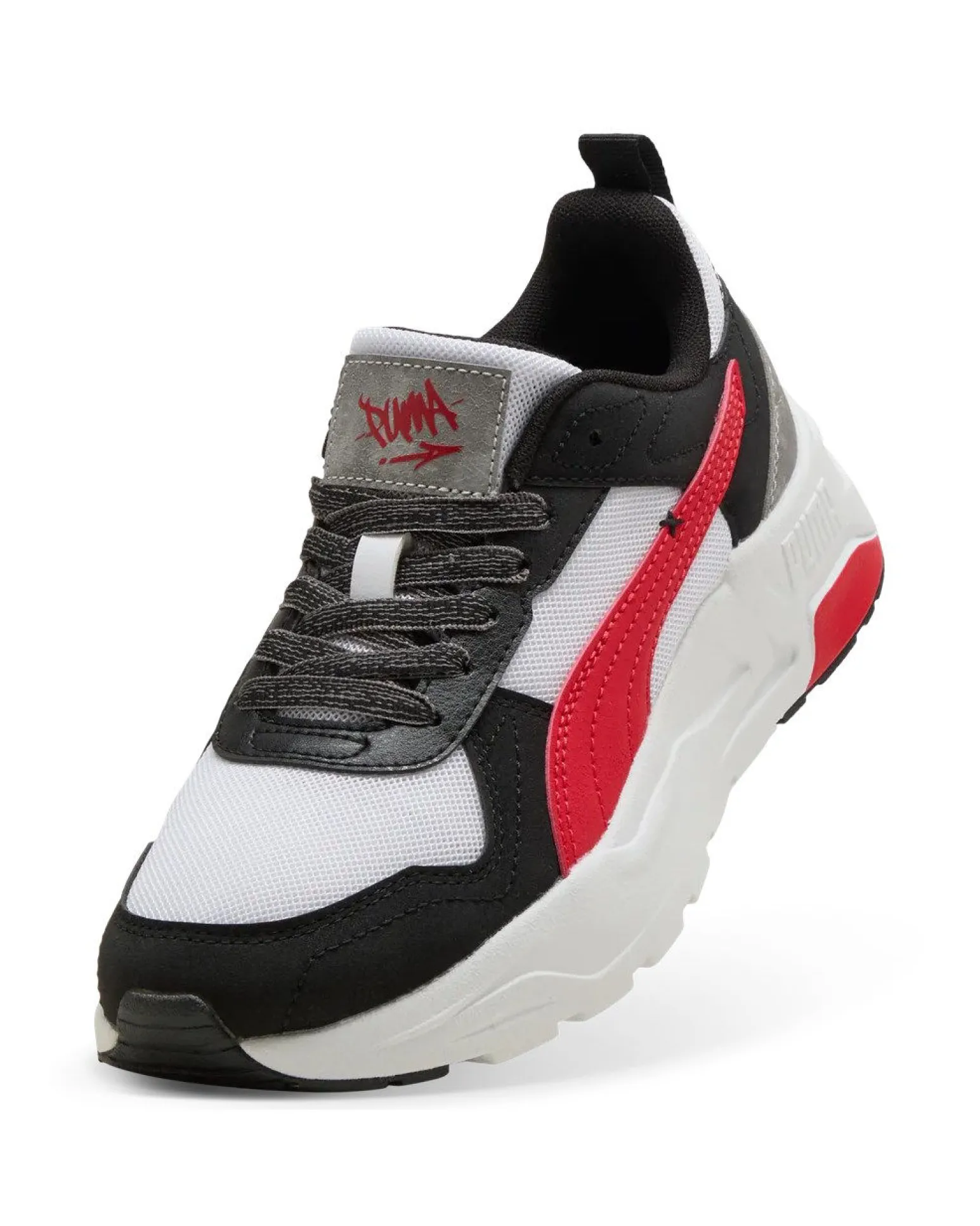 PUMA - SNEAKERS JUNIOR TRINITY 2 LT MID 90S GS BIANCA, NERA, ROSSA E GRIGIA DAL 36 AL 39, 406073-01
