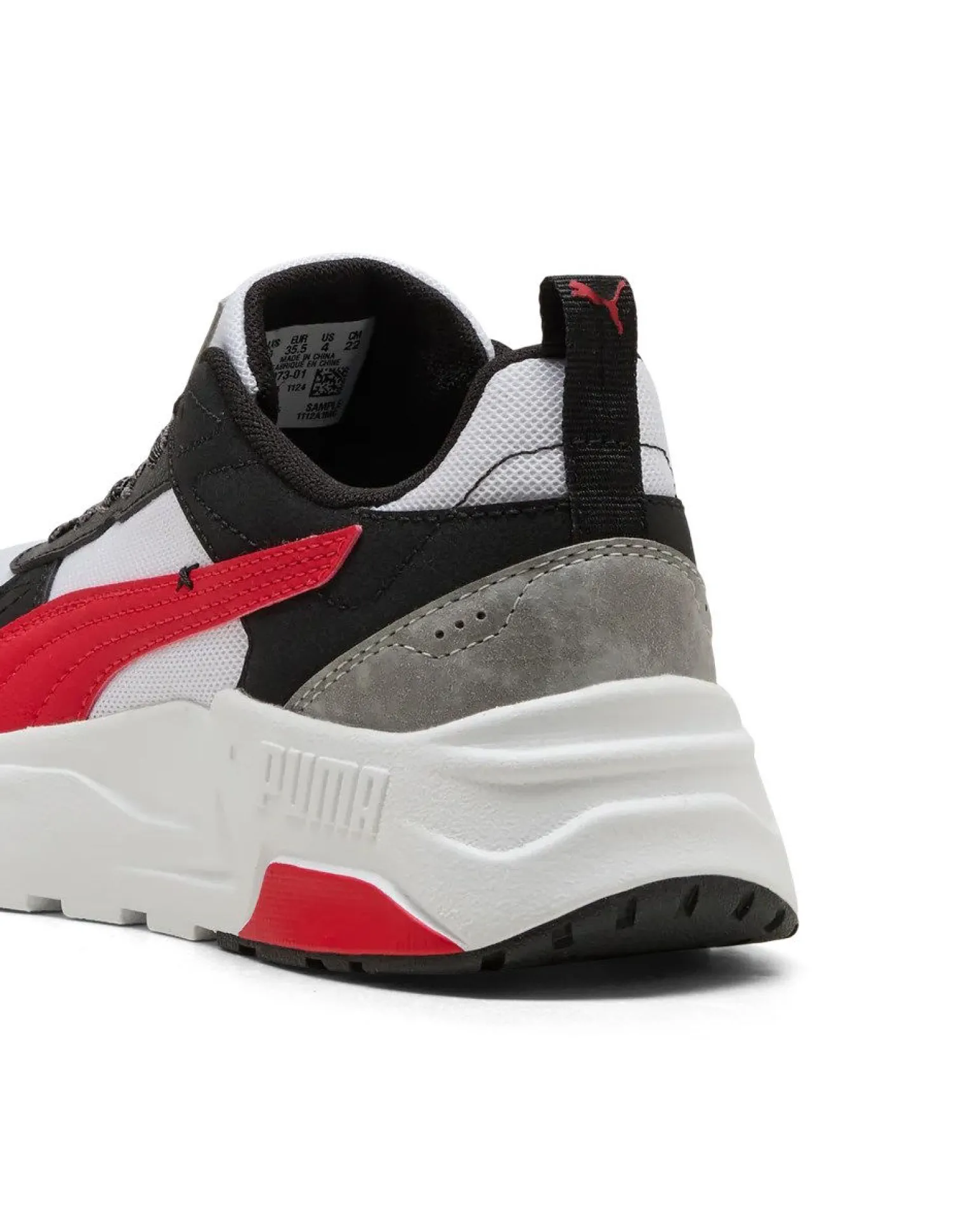PUMA - SNEAKERS JUNIOR TRINITY 2 LT MID 90S GS BIANCA, NERA, ROSSA E GRIGIA DAL 36 AL 39, 406073-01