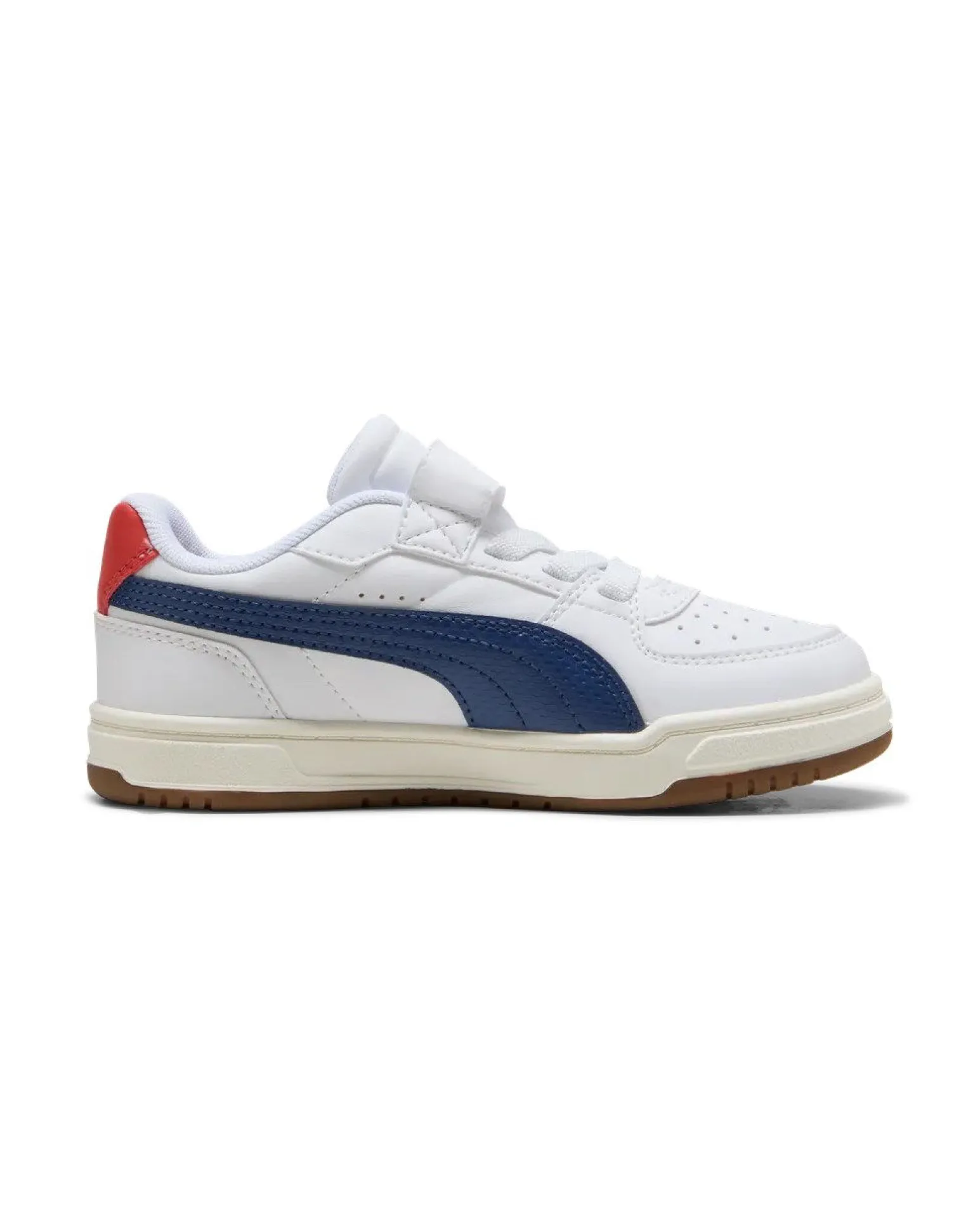PUMA - SNEAKERS KIDS CAVEN III RETRO AC+PS BIANCA CON DETTAGLI BLU E ROSSI DAL 28 AL 35, 406897-01