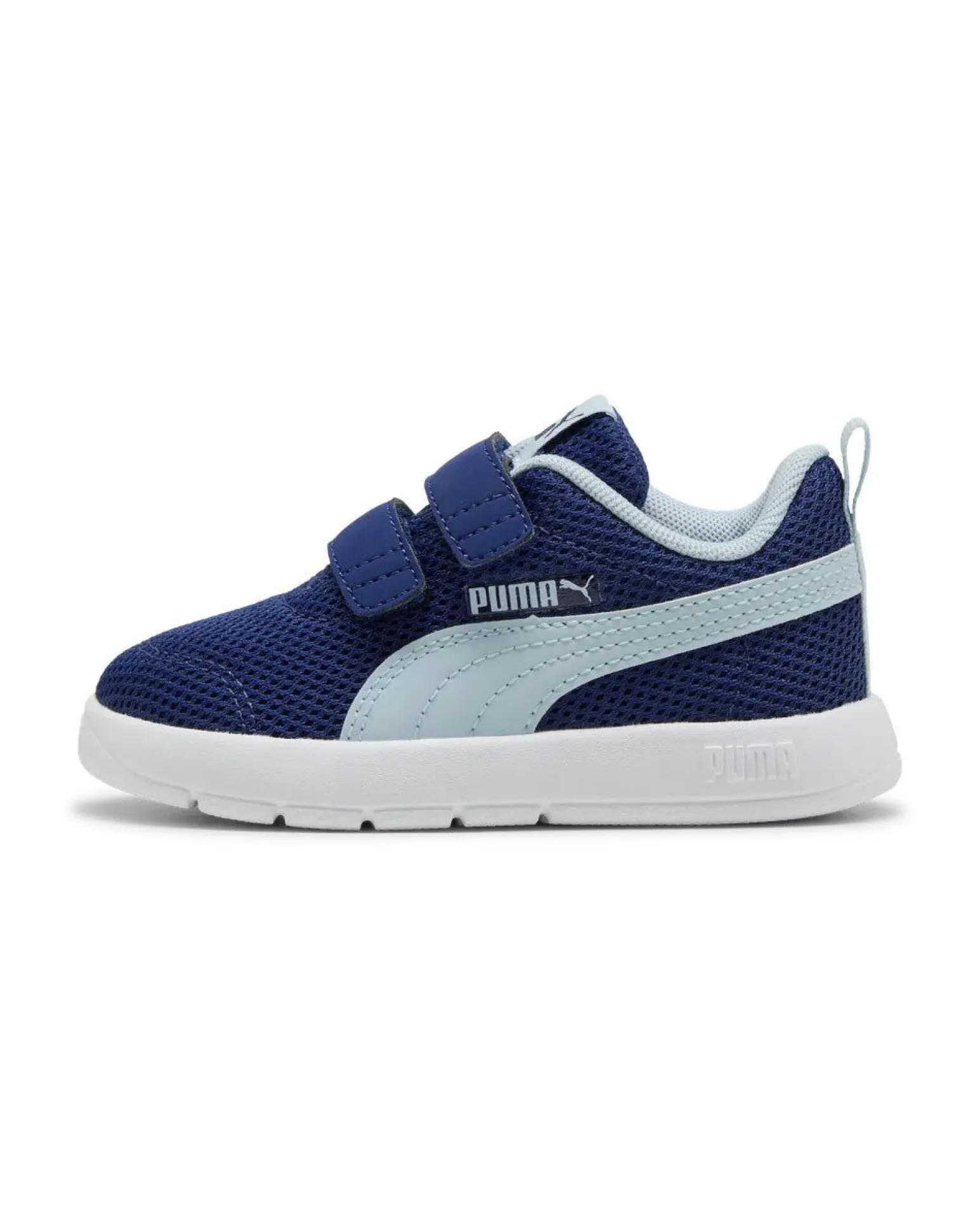 PUMA - SNEAKERS KIDS COURTFLEX V3 MESH TD BLU E CELESTE DAL 20 AL 23, 398086-19