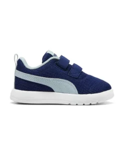 PUMA - SNEAKERS KIDS COURTFLEX V3 MESH TD BLU E CELESTE DAL 20 AL 23, 398086-19