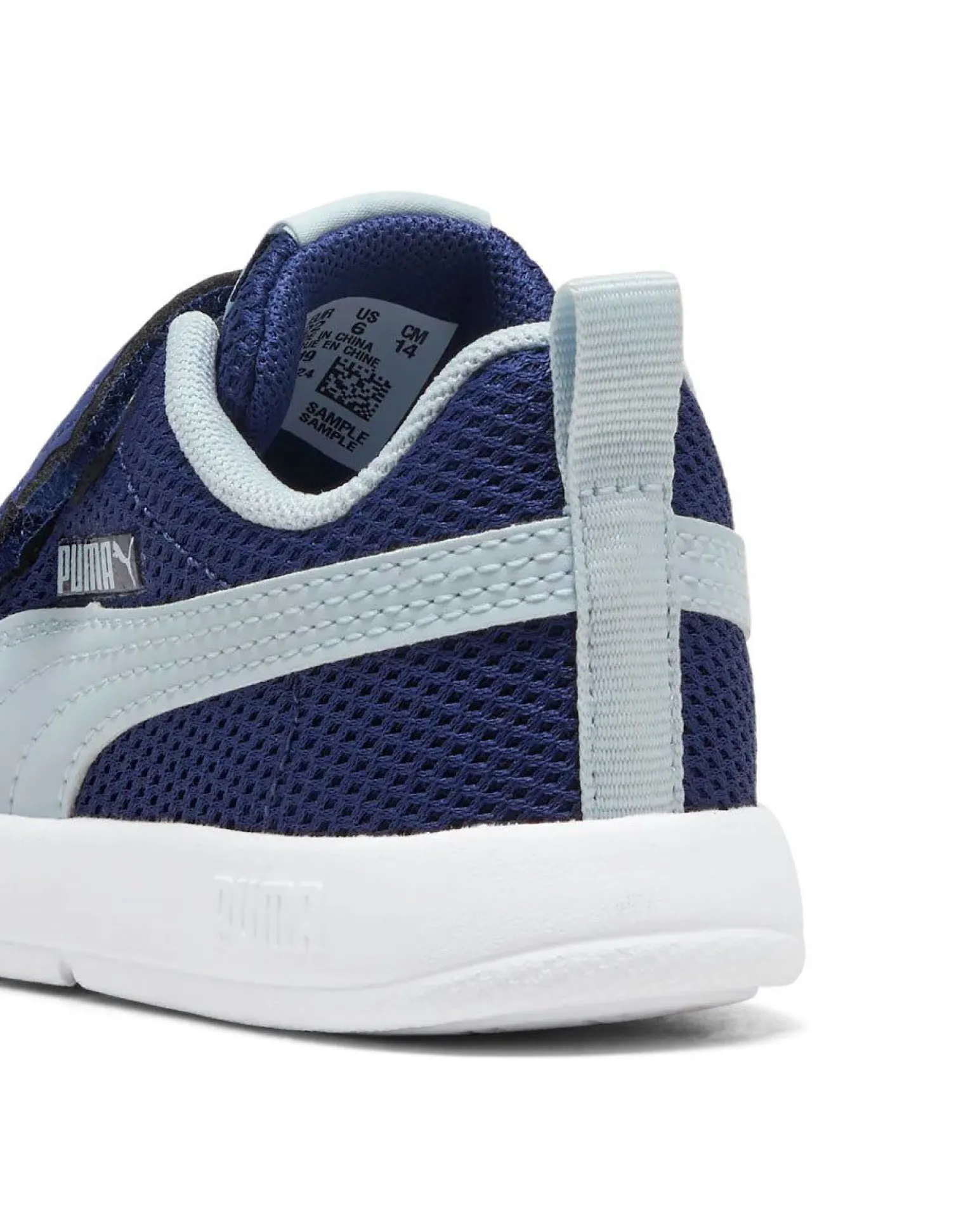 PUMA - SNEAKERS KIDS COURTFLEX V3 MESH TD BLU E CELESTE DAL 20 AL 23, 398086-19
