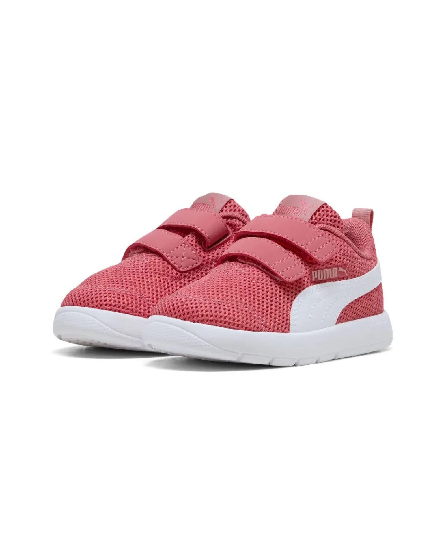 PUMA - SNEAKERS KIDS COURTFLEX V3 MESH TD BIANCA E ROSA DAL 20 AL 23, 398086-21