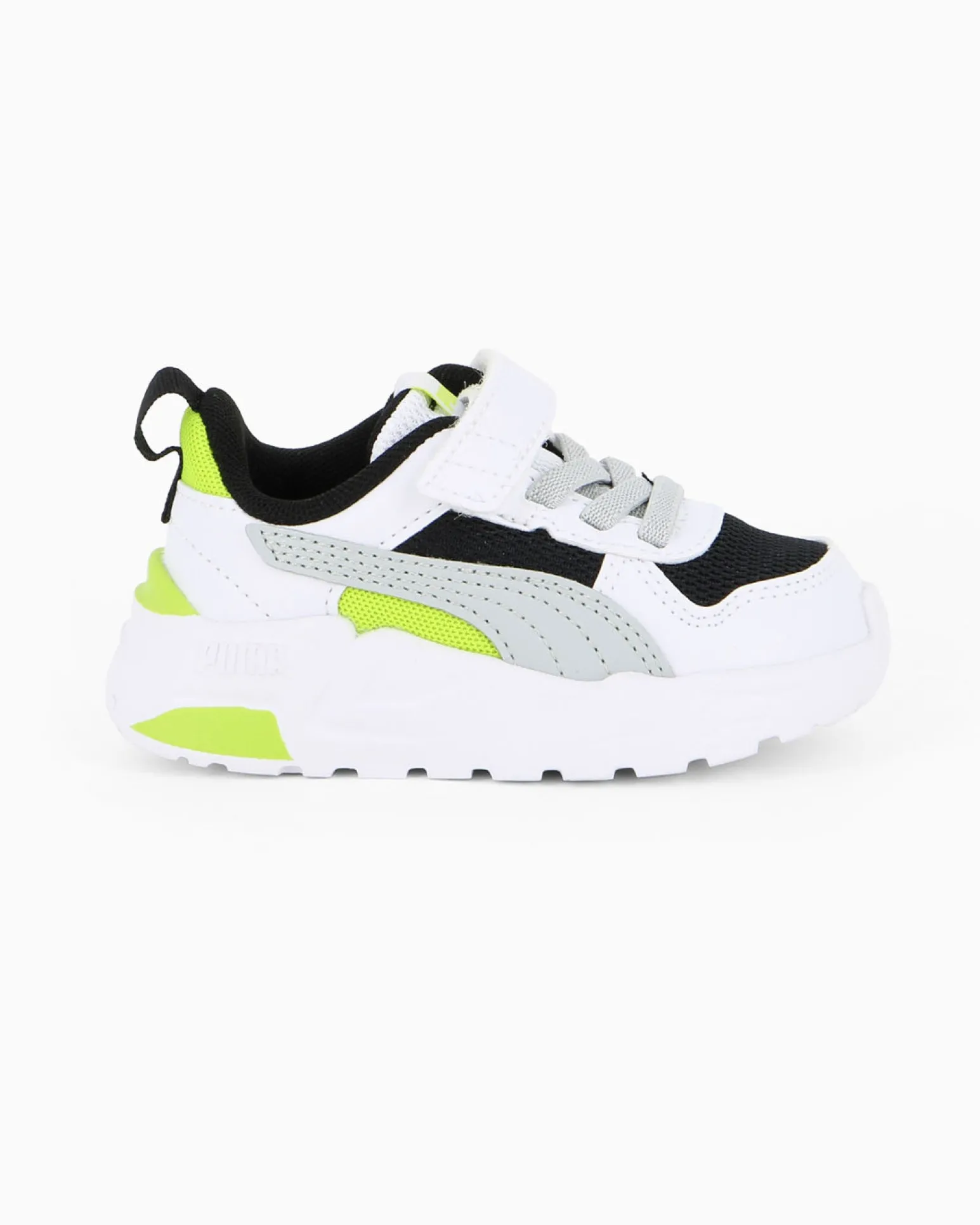 PUMA - SNEAKERS KIDS TRINITY 2 LT TD BIANCA, NERA, GRIGIA E LIME DAL 20 AL 27, 403705-13