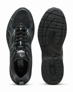 PUMA - SNEAKERS MILENIO TECH 2000 2TONE NERE CON DETTAGLI SILVER E GRIGI DA UOMO, 404914-01