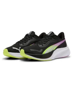 PUMA - SNEAKERS POUNCE LITE , NERA, GIALLO FLUO, MAGENTA E GRIGIA - 310778-07