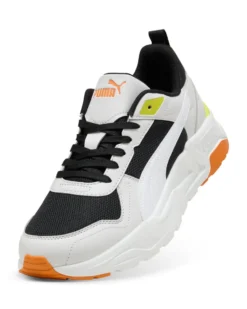 PUMA - SNEAKERS TRINITY 2 LT BIANCHE, NERE, BIANCHE GIALLE E ARANCIONI DA UOMO, 400231-26