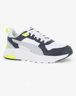 PUMA - SNEAKERS TRINITY 2 LT BIANCHE, NERE, GRIGIE E GIALLEDA UOMO, 400231-31