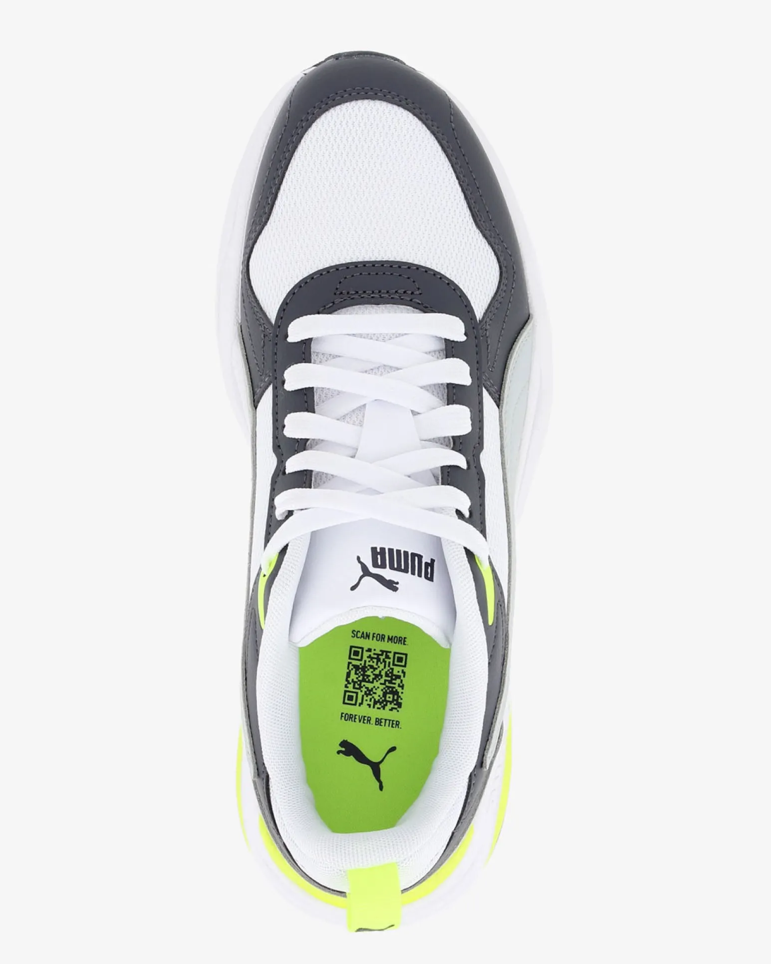 PUMA - SNEAKERS TRINITY 2 LT BIANCHE, NERE, GRIGIE E GIALLEDA UOMO, 400231-31