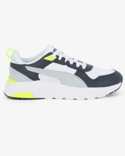 PUMA - SNEAKERS TRINITY 2 LT BIANCHE, NERE, GRIGIE E GIALLEDA UOMO, 400231-31