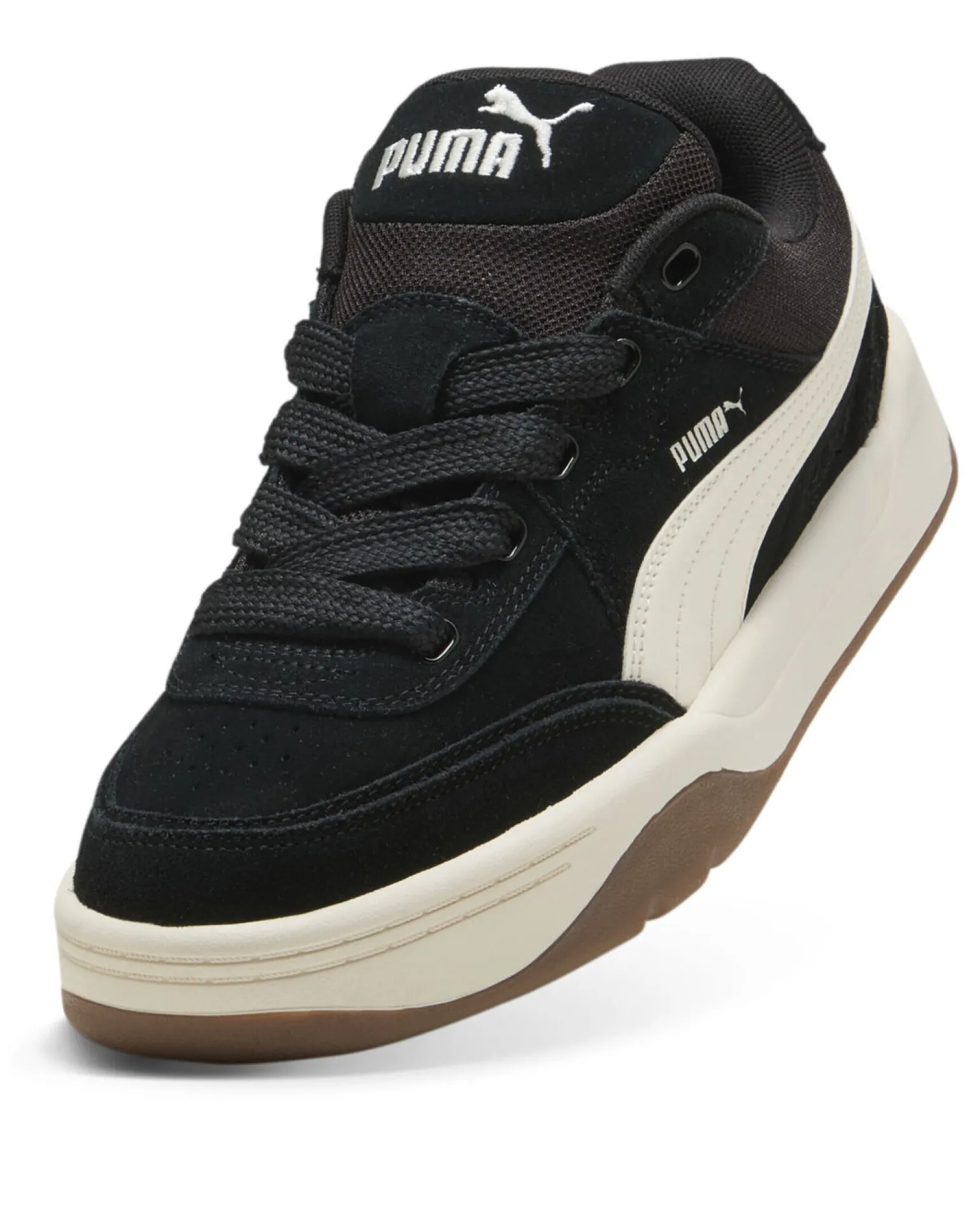 PUMA - SNEAKERS UOMO NERE E BIANCHE PARK LIFESTYLE SK8 SUEDE, 400708-01