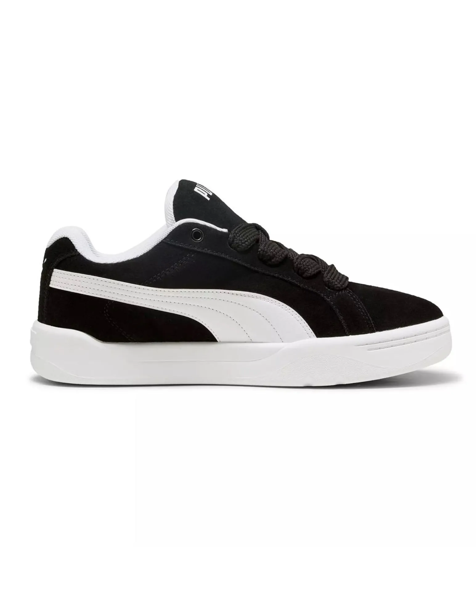 PUMA - SNEAKERS UOMO NERE E BIANCHE PARK L-STYLE EASY SUADE, 400707-01