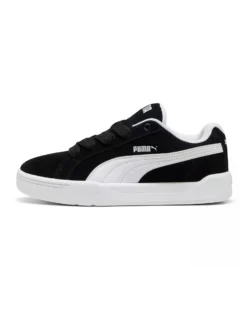 PUMA - SNEAKERS UOMO NERE E BIANCHE PARK L-STYLE EASY SUADE, 400707-01