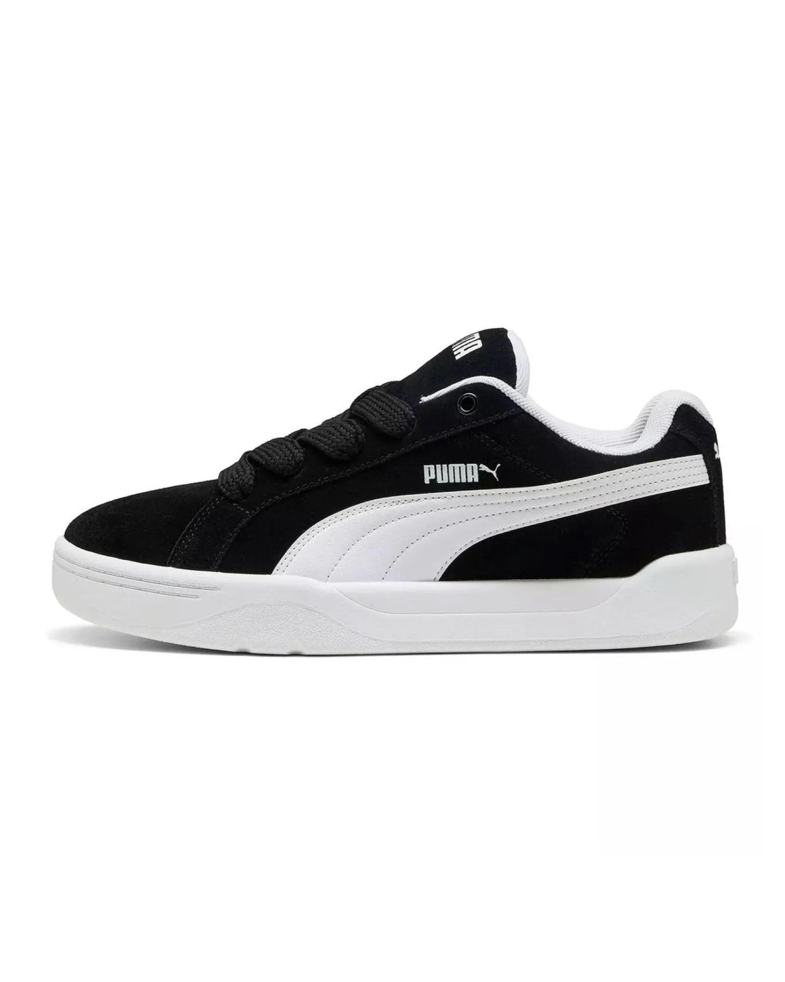 PUMA - SNEAKERS UOMO NERE E BIANCHE PARK L-STYLE EASY SUADE, 400707-01