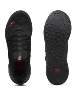 PUMA SOFTRIDE CARSON FRESH- Scarpa nera con logo rosso
