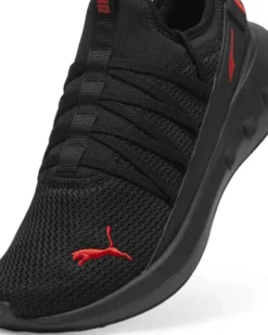 PUMA SOFTRIDE CARSON FRESH- Scarpa nera con logo rosso
