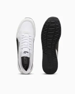 PUMA ST RUNNER V4 L JR - Scarpa bianca e nera, numerata 36-39