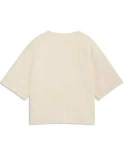 PUMA - T-SHIRT BEIGE/PANNA ESSENTIAL ELEVATED RELAXED  DA DONNA, 691813-87