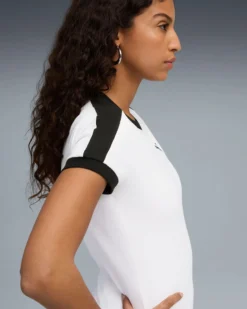 PUMA - T-SHIRT BIANCA E NERA  T7 SLIM DA DONNA, 632129-02