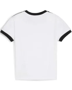 PUMA - T-SHIRT BIANCA E NERA  T7 SLIM DA DONNA, 632129-02