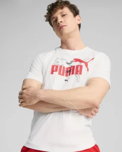 PUMA - T-SHIRT BIANCA GRAPHICS NO.1 LOGO TEE DA UOMO - 684824-02