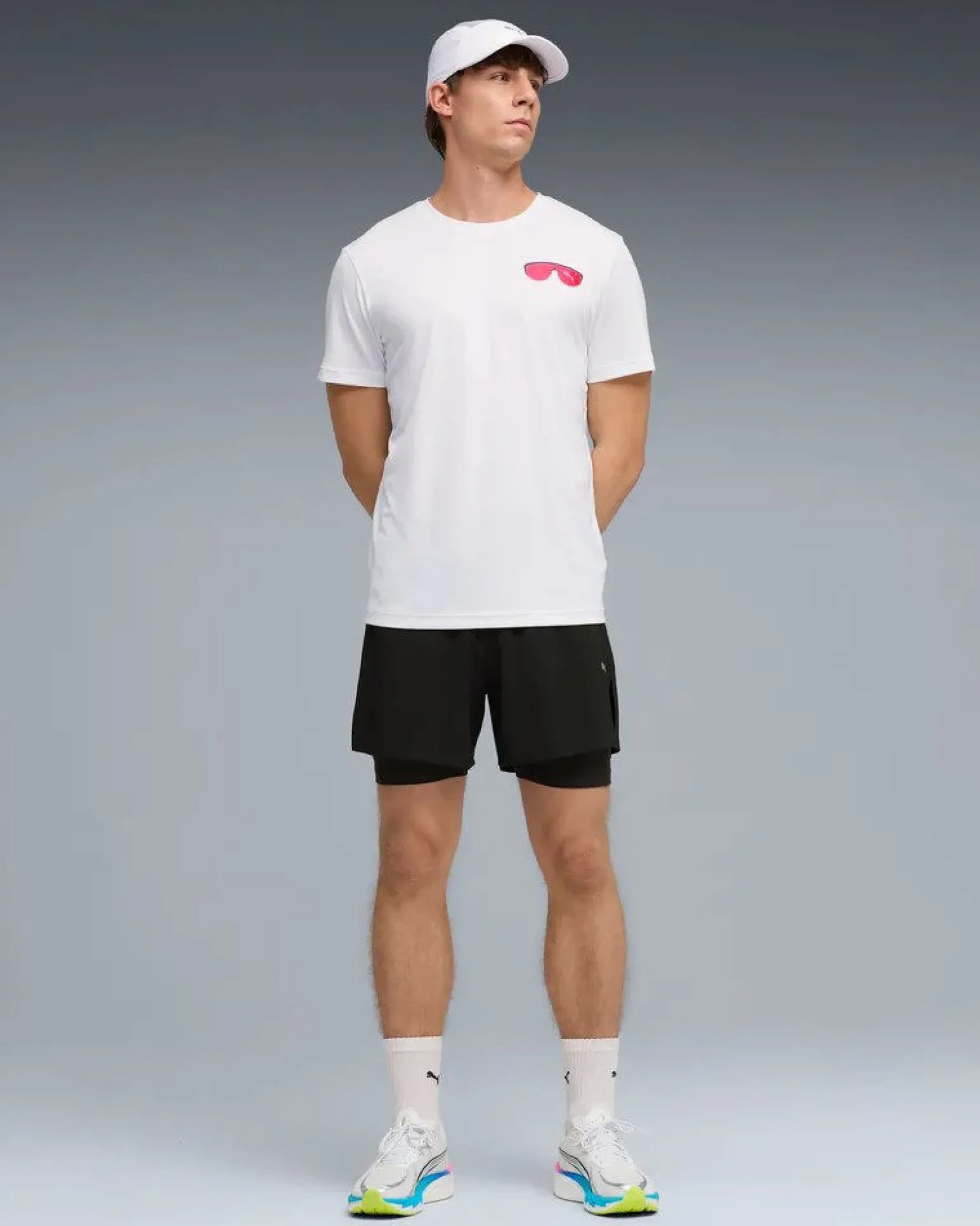 PUMA - T-SHIRT BIANCA RUN NITRO GRAPHIC TEE DA UOMO, 528449-02