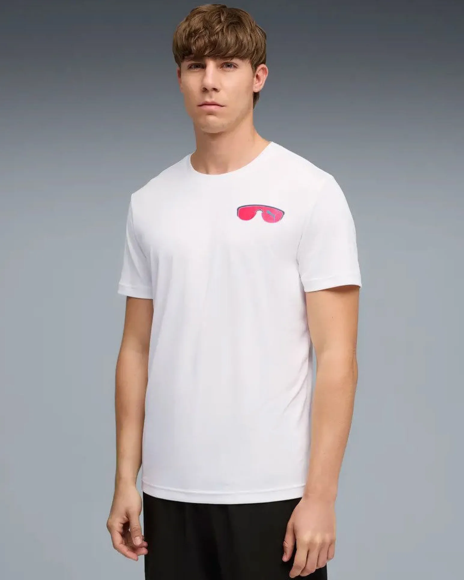 PUMA - T-SHIRT BIANCA RUN NITRO GRAPHIC TEE DA UOMO, 528449-02