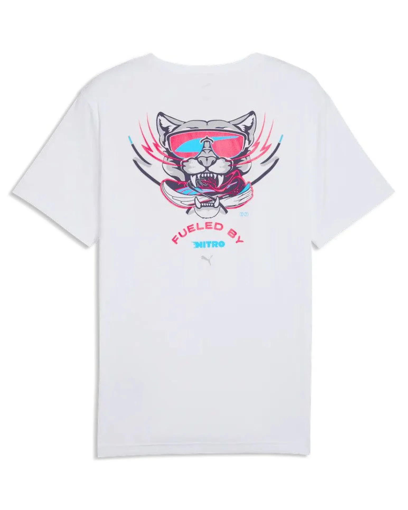 PUMA - T-SHIRT BIANCA RUN NITRO GRAPHIC TEE DA UOMO, 528449-02