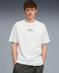 PUMA - T-SHIRT BIANCA SPORT RELAXED GRAPHIC TEE DA UOMO, 688242-02