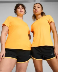 PUMA - T-SHIRT DA DONNA ARANCIONE FLUO RUN FAVORITES VELOCITY- 525061-38