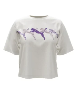 PUMA - T-SHIRT DA DONNA BIANCA ESS+ LOGO LAB RELAXED TEE - 679568-02