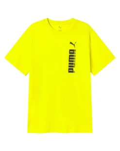 PUMA - T-SHIRT GIALLA ESSENTIAL BIG GRAPHIC TEE DA UOMO, 694939-37