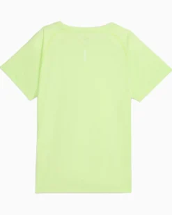PUMA - T-SHIRT GIALLO FLUO  RUN VELOCITY TEE (POLY) DA DONNA, 526578-38
