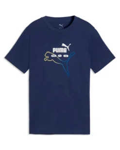 PUMA - T-SHIRT JUNIOR (7 - 16 ANNI) ESSENTIAL LOGO LAB SUMMER, BLU, 692529-49