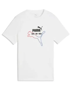 PUMA - T-SHIRT JUNIOR (7 - 16 ANNI) ESSENTIAL LOGO LAB SUMMER, BIANCA, 692529-02