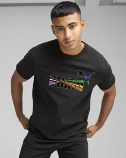 PUMA - Tshirt LOVE UNITED TEE mezza manica nera - 684699-01